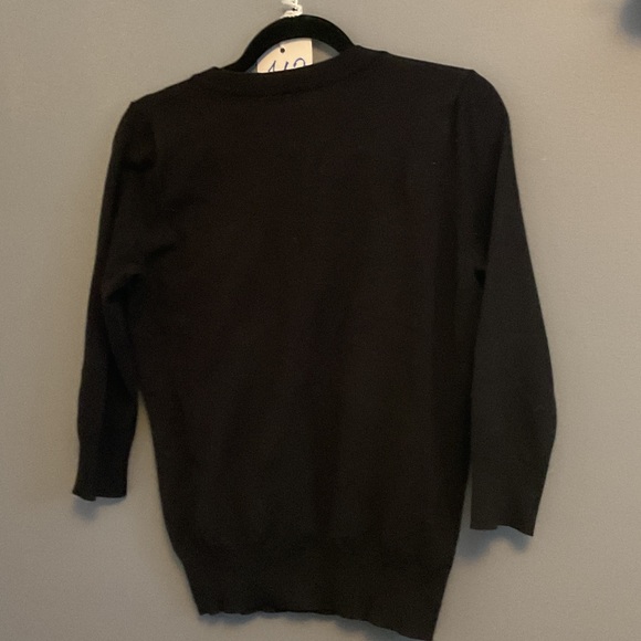 #162 Cyrus Black Women's Cardigan 3/4 sleeve Sz medium ptp 20 - Picture 6 of 6